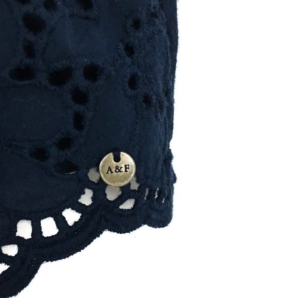 ABERCROMBIE & FITCH Cami Tank Top Eyelet Lace Stripe Boho Preppy Y2K Size Medium - Picture 9 of 12